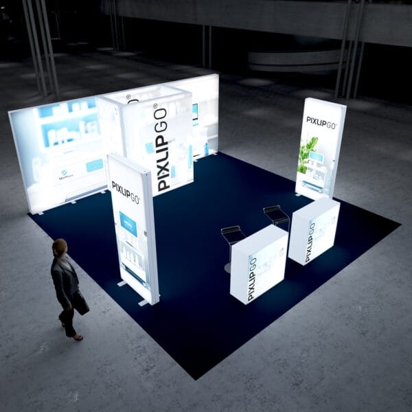 20x20 Booth Backlit Display Kit 01