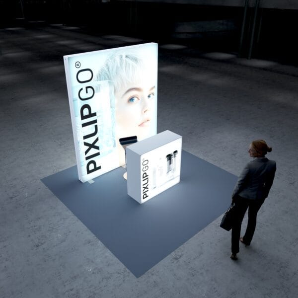 10x10 Booth Backlit Display Kit 04