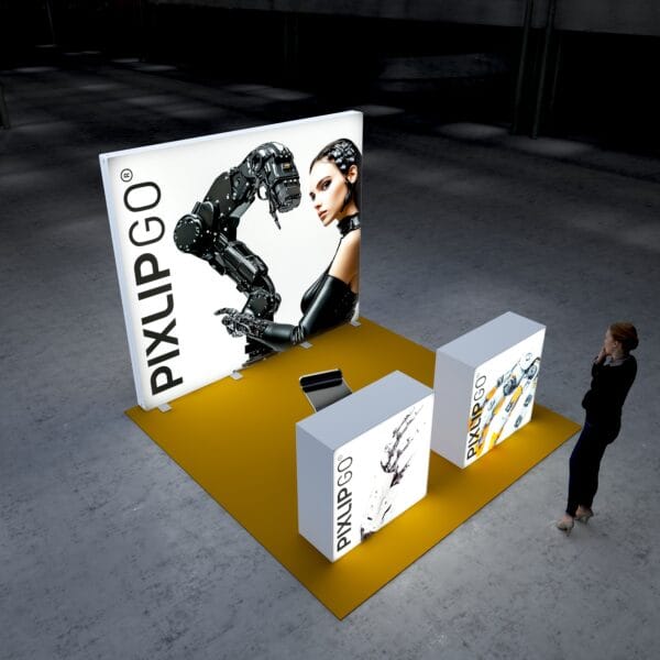 10x10 Booth Backlit Display Kit 06