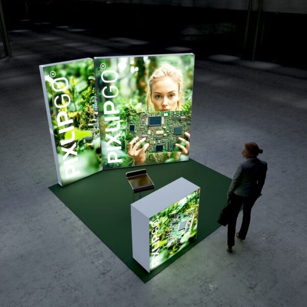 10x10 Booth Backlit Display Kit 07