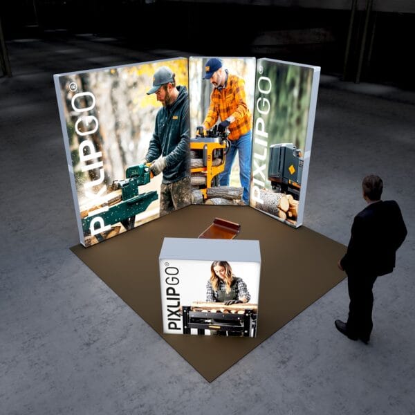 10x10 Booth Backlit Display Kit 08