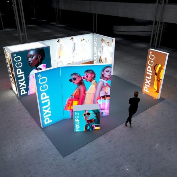 20x20 Booth Backlit Display Kit 09