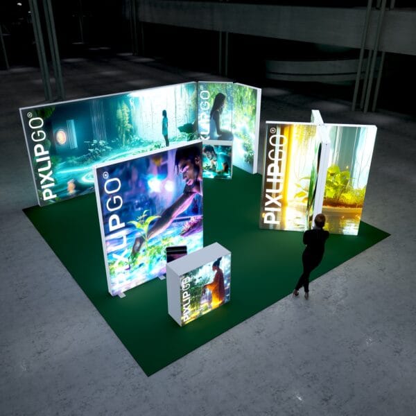 20x20 Booth Backlit Display Kit 08