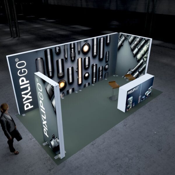 10x20 Booth Backlit Display Kit 02